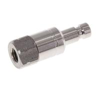Acero inoxidable 316L DN 2,7 (Micro) Acoplamiento de aire Enchufe G 1/8 pulgada Hembra Doble cierre