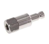 Acero inoxidable 316L DN 2,7 (Micro) Acoplamiento de aire Enchufe M5 Hembra Doble cierre