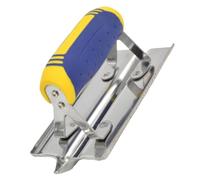 Acero inoxidable concrete Edger | Precision Hand Edgers with Curved and Straight Ends | Ergonomic Grip Concrete Groover, Smooth Finishes Projects, Tools for Professional Trimming Projects