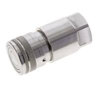 Acero inoxidable DN 12 Boca Hidráulica de Cara Plana G 1/2 pulgadas Rosca Hembra ISO 16028 D 24.5mm