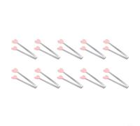 Acero inoxidable para mini alicates, 13,5 cm, resistente al calor | 13,5 cm compacta, punta de silicona en forma de corazón, resistente a los arañazos, apto para lavavajillas