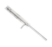 Acero Inoxidable Pestillo Deslizante 12 MM, para Puerta | Montaje en Superficie, Instalación Reversible Vertical u Horizontal, Incluye Tornillos, para Portones y Garajes