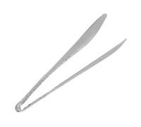 Acero Inoxidable Pinza para Pan Creativo Diseño | Color Plata, para Servir Pan, Fruta y Huevos Cocidos, Fácil de Recoger Alimentos