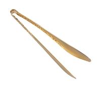 Acero Inoxidable Pinza para Pan Dorado Diseño Serpenteante | Creativa para Horno y Cocina, Sirve Huevos Cocidos, Pastas y Pasteles, Agarre Fácil
