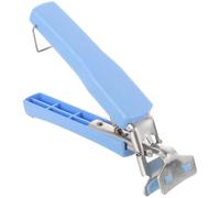 Acero Inoxidable Pinza para Platos Calientes Azul y Plástico | Agarre Seguro en Borde, Diseño Tipo Tijera Cierre Fijo, para Cocina y Vapor de Dim Sum