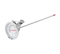 Acero Inoxidable Termómetro Metálica, para Barbacoa Sonda para Asar | Herramienta para Hornear y Cocinar, Resistente al Calor, Plata, Uso Interior y Exterior