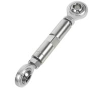 Acero Inoxidable Varilla Tensora y Reducción de Ruido Ajustable | Instalación Flexible para Aplicaciones Turbo y Carreras Drag, Soporte para Generador en Color Plata