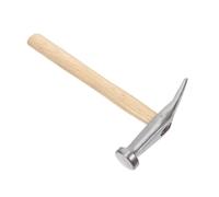 Acero Martillo Manual para Reparación de Calzado y Cuero | Mango de Madera, Acabado Pulido, Resistencia al Desgaste, Equilibrio Ergonómico, Uso en Banco y Camping
