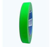 ACIT Cinta americana fluorescente, 25 m x 19 mm, súper resistente (también al sol, calor y agua), cinta adhesiva de tela reforzada, cinta adhesiva fluorescente (verde neón)