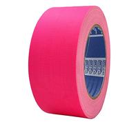ACIT Cinta de tela fluorescente, 50 mm x 25 m, cinta de tela reforzada,Gaffer, fluorescente, reparación, fijación y embalaje de alta estanqueidad (Rosa)