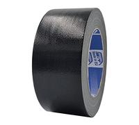 ACIT Cinta de tela súper 50 mm x 25 M reforzada, Duct Tape, americana: reparaciones, fijación y embalaje de alta estanqueidad (Negro)