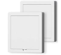 Acmerota 2 piezas de placa ciega simple con cubierta de enchufe abierto Placas ciegas simples superpuestas blancas para enchufes tipo 86 sin usar, protección contra descargas eléctricas