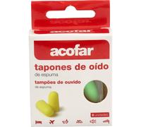 Acofar Tapones de Espuma para Los Oídos 6 uds
