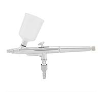 ACOGEDO Kit de Aerógrafo de Acción Aguja Taza de Gran Capacidad Juego de Pintura en Aerosol Herramientas Fácil de Cerrar con Eas Kit de Aerógrafo de Doble Acción de de Doble de Pintura (0,2 mm)