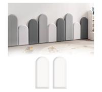Acolchado de pared anticolisión para niños, paneles de pared acolchados de poliuretano 3D, autoadhesivos, paneles de cabecero tapizados montados en la pared para dormitorio, sala de juegos