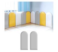 Acolchado de pared anticolisión para niños, paneles de pared acolchados de poliuretano 3D, autoadhesivos, paneles de cabecero tapizados montados en la pared para dormitorio, sala de juegos