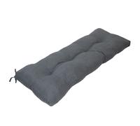 Acomoda Textil - Cojín para Banco Gris Oscuro de Loneta con Agarraderas 120x50x8 cm. Asiento Acolchado, Cómodo y Decorativo para Interior y Exterior en Hogar, Jardín y Terraza. NO INCLUYE BANCO