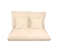 Acomoda Textil - Cojines Sofá Palets 2 Plazas Desenfundable y Lavable 120x80cm. Conjunto 4 Piezas Mullido y Cómodo de Tela para Hogar, Jardín y Terraza. NO INCLUYE PALETS.