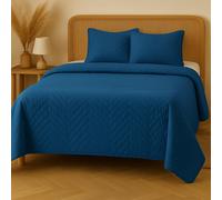 Acomoda Textil - Colcha Bouti Reversible Termosellada + Funda de Cojín 50x70 cm para Dormitorio. Cubrecama, Ligero, Versátil e Ideal para Cualquier Época del Año.