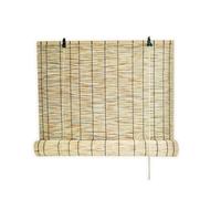 Acomoda Textil - Estor Enrollable de Bambú para Puertas y Ventanas. Persiana Ajustable Opaca de Ocultación Decorativa, Cortina Regulable de Temperatura y Luz en Interior y Exterior.