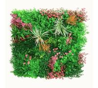 Acomoda Textil - Jardin Vertical Artificial Decorativo Modular para Interior y Exterior, Panel Vegetal Sintetico para Pared, Balcon o Terraza, Efecto Natural Sin Mantenimiento(Plas-UV54, 6 Ud, 1x1 m)