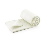 Acomoda Textil - Manta de Tejido Polar 100x150 cm. Manta Cálida, Transpirable, Suave y Ligera para Sofá, Cama y Viaje. Manta Térmica para Abrigo en Invierno de Color Beige y Gris, Ideal para Viajar y