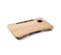 Acomoda Textil - Mesa Laptop Plegable de Madera y Metal para Ordenador Portátil en Sofá o Cama. Bandeja Auxiliar Multiusos para Desayuno, Leer o Trabajar 40x60x27 cm.
