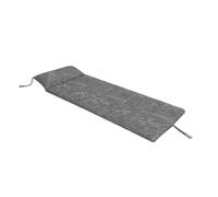 Acomoda Textil - Tumbona con Cojín Cabezal Enrollable 180x50x4 cm para Jardín Piscina, Playa, Balcón y Terraza. Colchón para Exterior Desenfundable, Portátil, Ligero y Cómodo. (Gris)