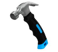 Acooruiteng Martillo de garra pequeño de 8 onzas, martillo de camping, cómodo martillo, herramientas de martillo grueso con mango antideslizante para mujeres, industria de manualidades, uso en