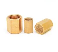 Acoplador de acoplamiento hexagonal for manguera de cobre y latón, conector rápido, hilo femenino, 1/8 ", 1/4", 3/8 ", 1/2", 3/4 ", BSP