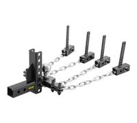 Acoplador de distribución de peso VEVOR, 45,7 cm de longitud de cadena, enganche para remolque, con cadena de 7 mm de diámetro, para tractores agrícolas, capacidad de peso de 450 kg, soporte de acopla