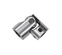 Acoplador de junta universal, Acoplamiento de eje flexible con pasador de junta universal, estructura de bloque transversal de cardán de acero WXD D25 L80(Other Size Contact)