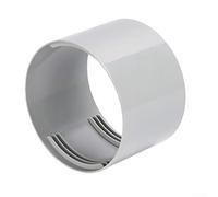 Acoplador de manguera de aire acondicionado portátil para escape de 5.9 pulgadas con diseño de doble rosca y sello a prueba de fugas en color gris para instalación de ventanas (13 cm)