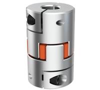 Acoplador LF de dos mandíbulas D25L30, conector Motor paso a acoplamiento eje Flexible ciruela aluminio CNC 5/6/6,35/8/10/12/12,7/14mm 5x8mm