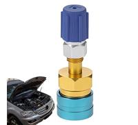 Acoplador rápido - Adaptador R1234yf a R134a, conector para manguera de refrigerante de CA | Piezas de repuesto del kit de recarga manual de A/C, kit de montaje de manguera del de aire acondic