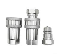 Acoplador rápido hidráulico 3/8 NPT Conector de alta presión para cargador de tractor - Accesorio de acero al carbono (NPT3/8-Female)