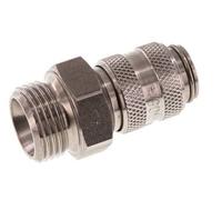 Acoplamiento de aire de acero inoxidable DN 5 Enchufe G 3/8 pulgadas Macho