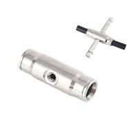 Acoplamiento de bloqueo Slip-Lok, codo, T, cruz, unión boquilla, T extremo conector para nebulización 2 piezas 180° quick-connect straight double