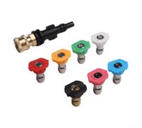 Acoplamiento de tubo de montaje rápido de 1/4 para tanque de espuma, compatible con lavor para sterwins para Parkside para Vax - Boquilla de latón de 3500 PSI