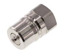 Acoplamiento hidráulico de acero inoxidable DN 25 Tapón G 1 pulgada rosca hembra ISO 7241-1 B D 37,8mm
