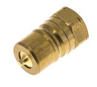 Acoplamiento hidráulico de latón DN 20 Tapón de 3/4 de pulgada con rosca NPT hembra ISO 7241-1 B D 31,4mm