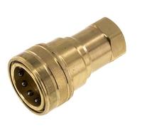 Acoplamiento hidráulico de latón DN 40 Enchufe G 1 1/4 pulgadas rosca hembra ISO 7241-1 B D 44,5mm
