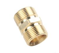 Acoplamiento macho M22 x 1.5 de latón macizo para manguera de limpieza de alta presión compatible con Karcher (sin funda de plástico)