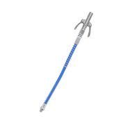 Acoplamiento para herramienta de grasa, eléctrico, manual, boquilla de aceite de alta presión, abrazadera de doble bloqueo, boquilla de grasa con manguera de 30,5 cm, rosca exterior G1/8 (tipo A 9 x 6