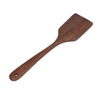 Acouto Cuchara de Madera, Espátula de Cocina de Madera de wengué, Pala Plana de 30,5 Cm de Largo, Ligera, Resistente Al Calor con Orificio para Colgar, para Mezclar Pasta de Ensalada y Panqueques en