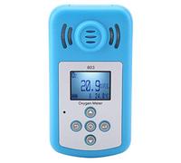 Acouto Detector de Gas Oxígeno Portátil con Pantalla Digital Azul, Alarma de Sonido Luz Vibración, Sensor Electroquímico de Precisión 0-25 VOL para Hogar Lugar de Trabajo Túnel Tubería
