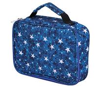 Acouto Estuche para Bolígrafos, Estuche Organizador con Capacidad de 72 Orificios con Bolsa con Cremallera, Multifuncional de Colores para Estudiantes, Artistas y Almacenamiento de Joyas, Azul, (72