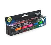 Acrilex NATURE COLORS NEON C/6 SORT ACRIL INK, Multicolor