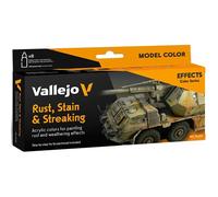 ACRILICOS VALLEJO SET COLORES OXIDO, SUCIEDAD, MANCHAS (8 botes x 17 ml) - Acrylicos Vallejo 70183