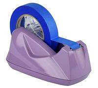 Acrimet Premium Dispensador de Cinta de Escritorio, Jumbo, Portarrollos de Sobremesa, Plástico, Base Antideslizante (Servicio Pesado) (Color Morado)